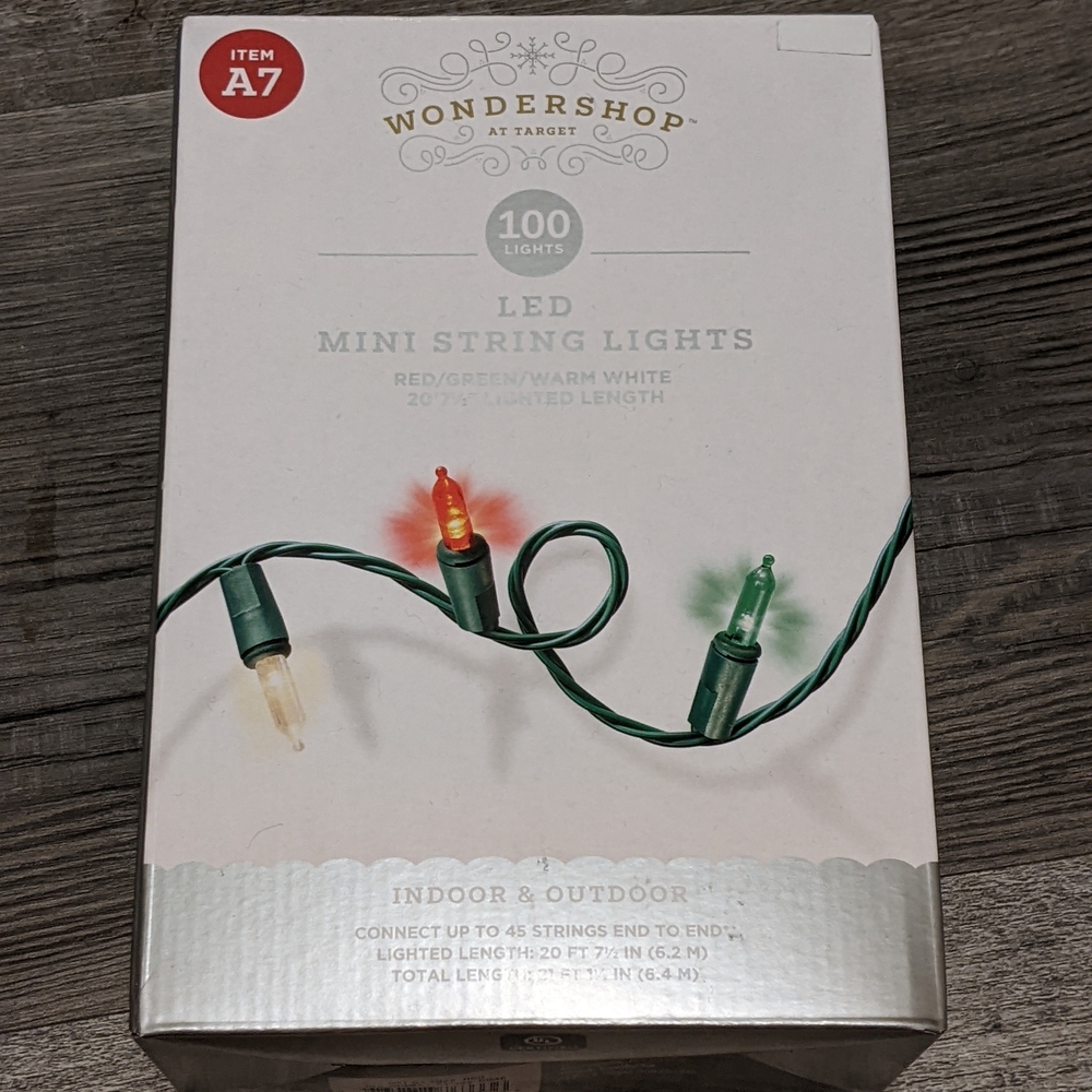 Wondershop Festive LED String Lights - Red, Green, Warm White